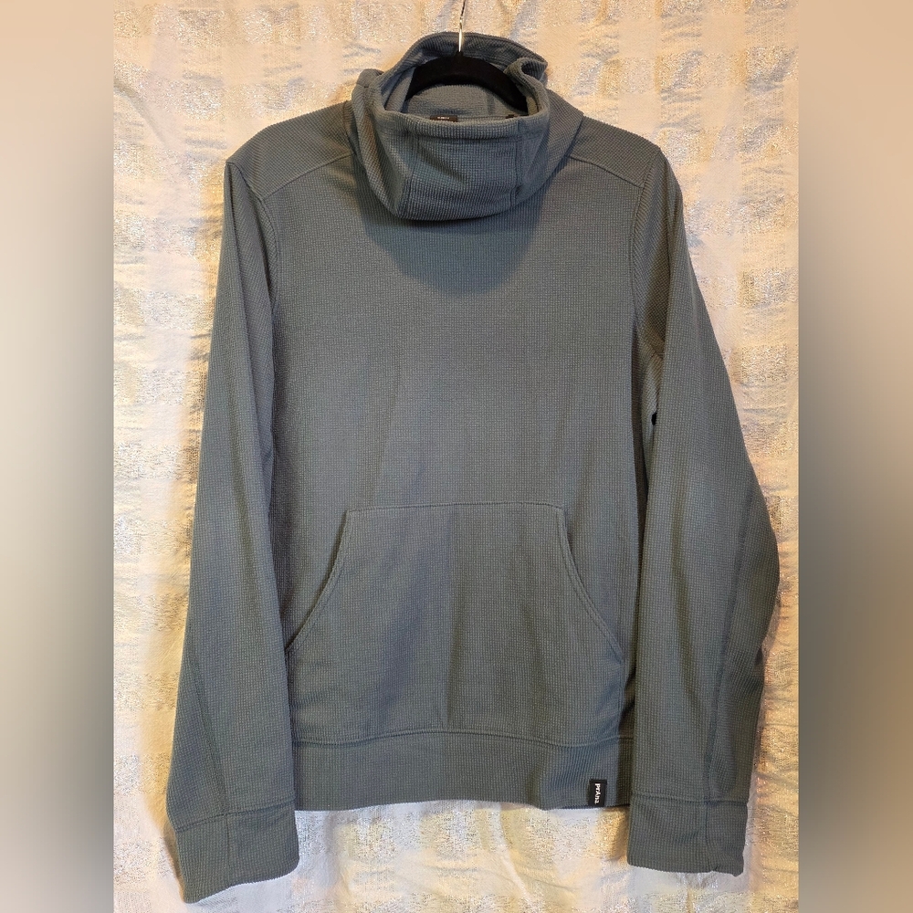 prAna Grey Cowl Neck Polartec Pullover